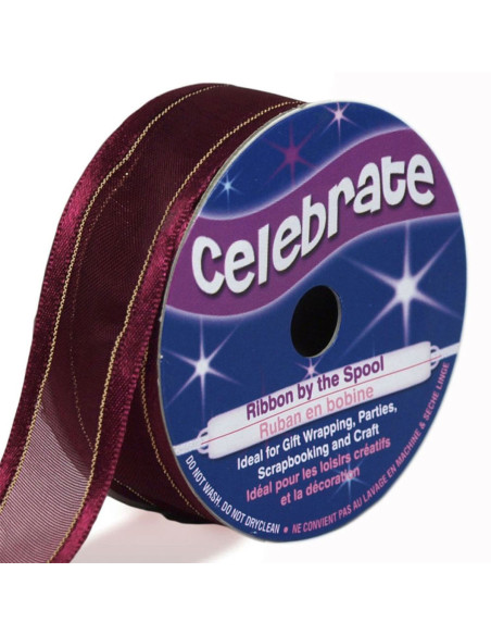Nastro organza Celebrate prugna - 20 mm x 4 m