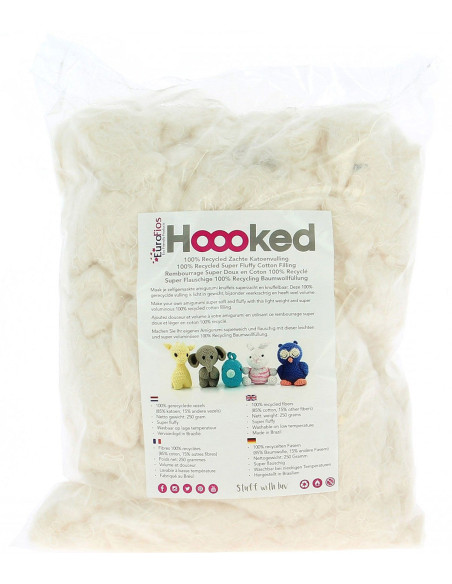 Fibra di imbottitura Hoooked 250 g - Ecru