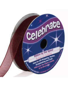 Nastro organza Celebrate prugna - 12 mm x 6 m