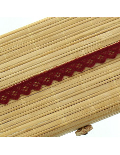 Pizzo elastico 15 mm - Bordeaux