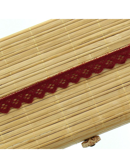Pizzo elastico 15 mm - Bordeaux