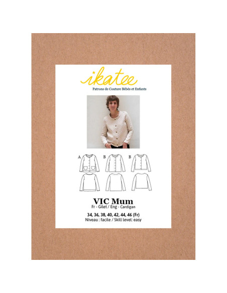 Modello di gilet Vic Mum - Ikatee