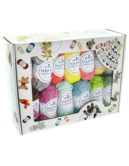 Confezione 25 gomitoli Happy Chenille DMC