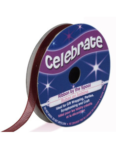 Nastro organza Celebrate prugna - 6 mm x 8 m