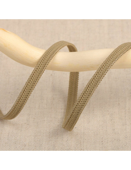 Elastico morbido 5 mm - Beige scuro