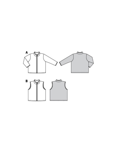 Modello di giacca e gilet - Burda 9290