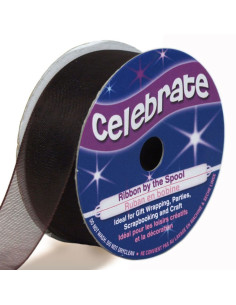 Nastro organza Celebrate cioccolato - 20 mm x 5 m