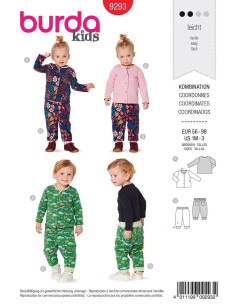 Modello di giacca e pantaloni - Burda 9293