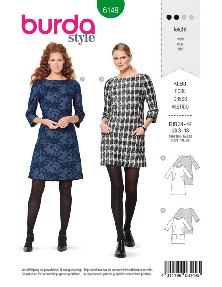 Modello di abito - Burda 6149