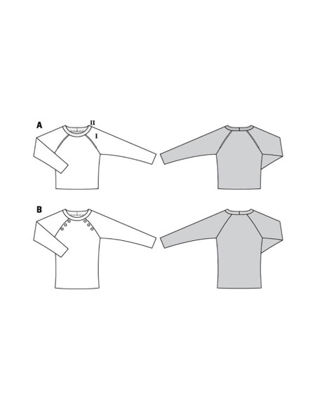 Modello di maglione - Burda 6151