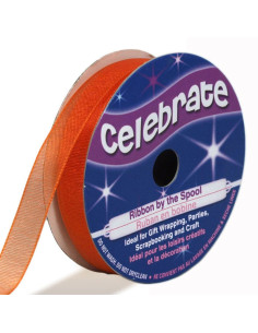 Nastro organza Celebrate arancione - 9 mm x 8 m