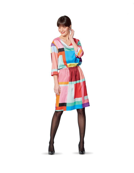 Modello di camicetta e abito - Burda 6155