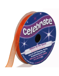 Nastro organza Celebrate arancione - 6 mm x 8 m