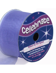 Nastro organza Celebrate lilla - 32 mm x 5 m