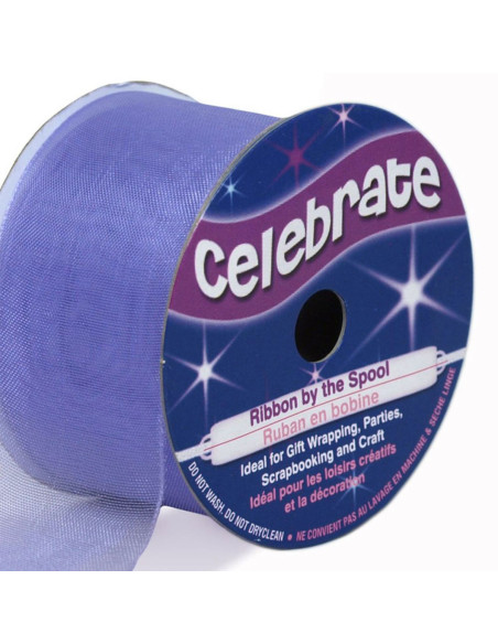 Nastro organza Celebrate lilla - 32 mm x 5 m