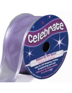 Nastro organza Celebrate lilla - 25 mm x 4 m