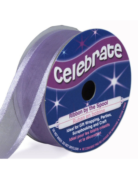 Nastro organza Celebrate lilla - 20 mm x 4 m
