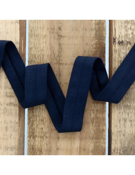 Bordino jersey cotone - Blu marino