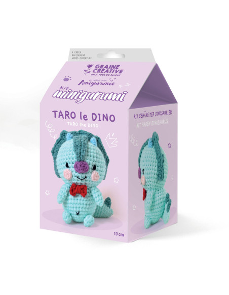 Kit uncinetto minigurumi - Taro il dinosauro