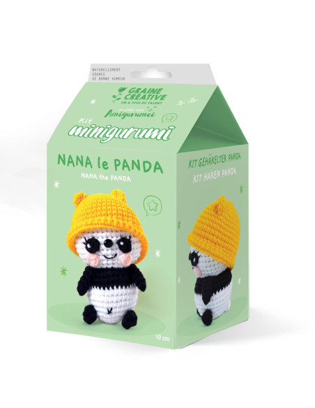 Kit per uncinetto minigurumi - Nana il panda