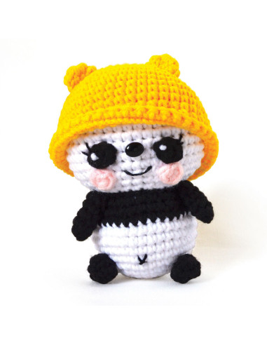Kit per uncinetto minigurumi - Nana il panda
