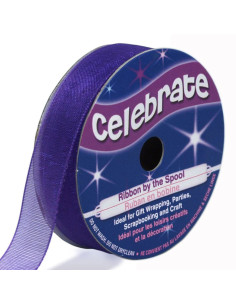 Nastro organza Celebrate viola - 12 mm x 6 m