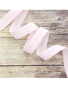 Nastro in cotone biologico - Rosa cipria