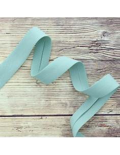 Bordino cotone biologico - Verde grigio