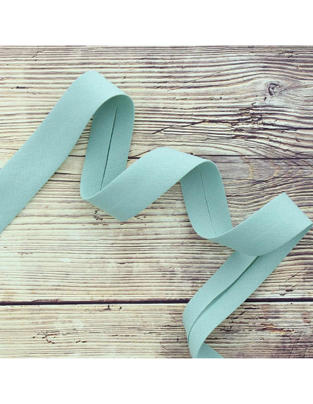 Bordino cotone biologico - Verde grigio