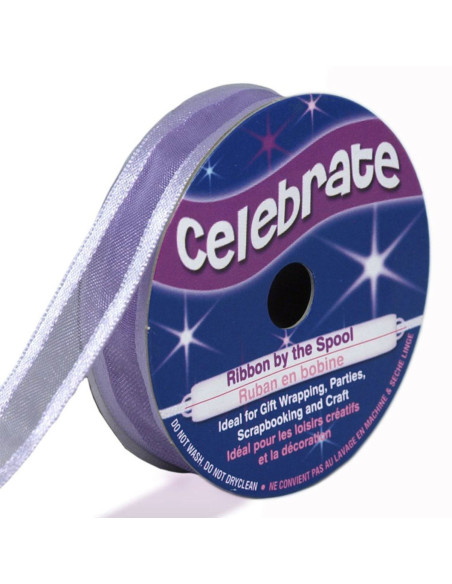 Nastro organza Celebrate lilla - 12 mm x 5 m