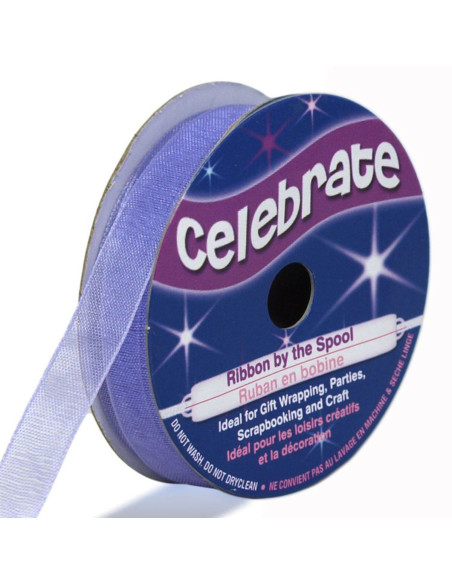 Nastro organza Celebrate lilla - 9 mm x 8 m
