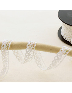 Pizzo smerlato 10mm - Ecru