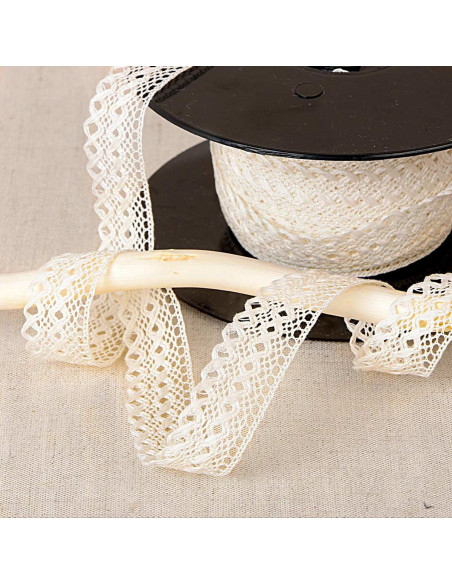 Pizzo smerlato 20mm - Ecru