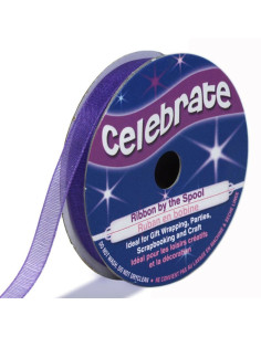 Nastro organza Celebrate viola - 6 mm x 8 m