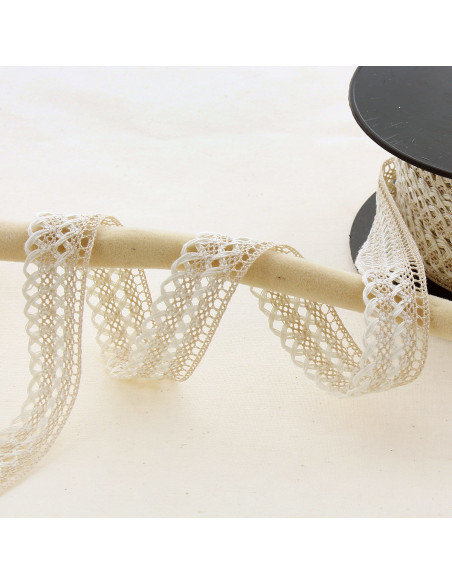 Pizzo smerlato 20mm - Beige