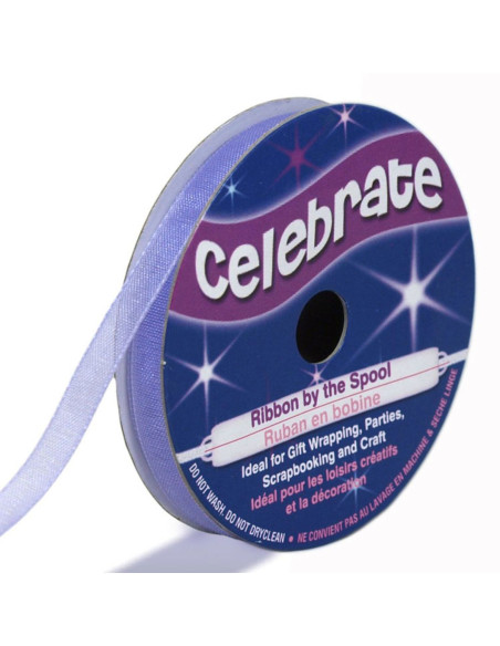 Nastro organza Celebrate lilla - 6 mm x 8 m