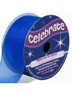Nastro organza Celebrate blu royal - 25 mm x 5 m