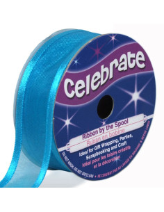 Nastro organza Celebrate blu turchese - 20 mm x 4 m
