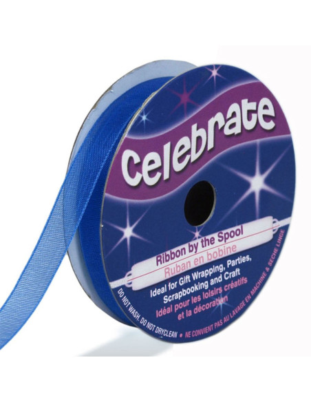 Nastro organza Celebrate blu reale - 9 mm x 8 m