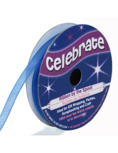 Nastro organza Celebrate blu royal - 6 mm x 8 m