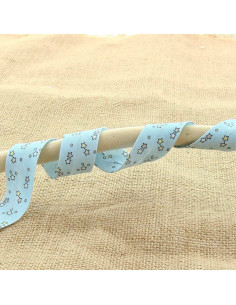 Nastro con stelle 20 mm - Blu