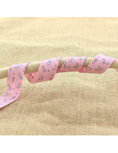 Nastro con stelle 20 mm - Rosa