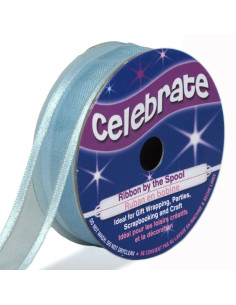 Nastro organza Celebrate azzurro cielo - 15 mm x 5 m