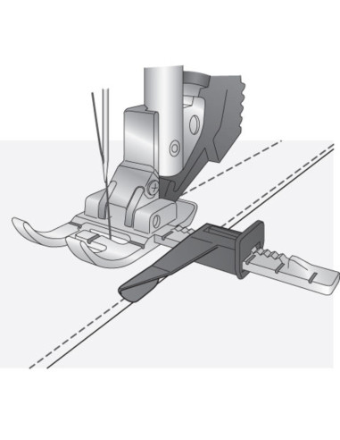 Piedino guida regolabile con sistema IDT Pfaff