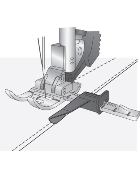 Piedino guida regolabile con sistema IDT Pfaff