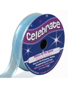 Nastro organza Celebrate azzurro cielo - 12 mm x 5 m