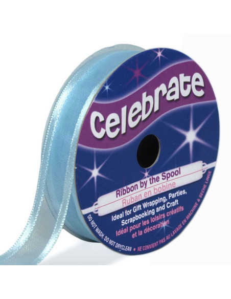 Nastro organza Celebrate azzurro cielo - 12 mm x 5 m