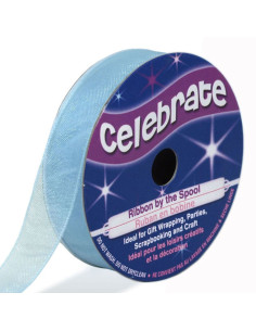 Nastro organza Celebrate azzurro cielo - 12 mm x 6 m