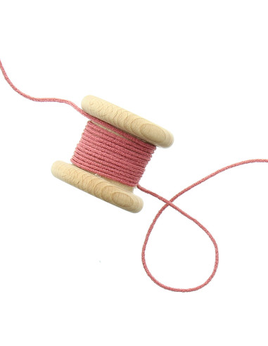 Cordoncino elastico 2,5 mm - Legno di rosa