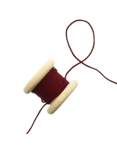Cordoncino elastico 2,5 mm - Bordeaux